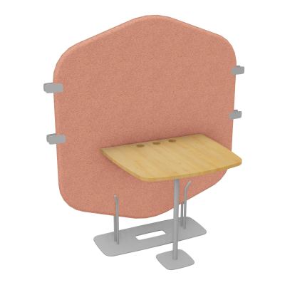 MARGOT CLOISON + TABLE - L122,7XH144,8XP75 CM BL SA R5