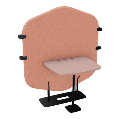 MARGOT CLOISON + TABLE - L122,7XH144,8XP75 CM BL SG R8