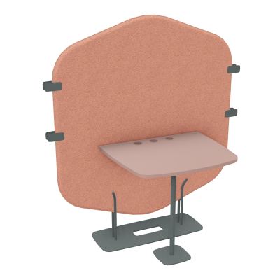 MARGOT CLOISON + TABLE - L122,7XH144,8XP75 CM BL SU R8