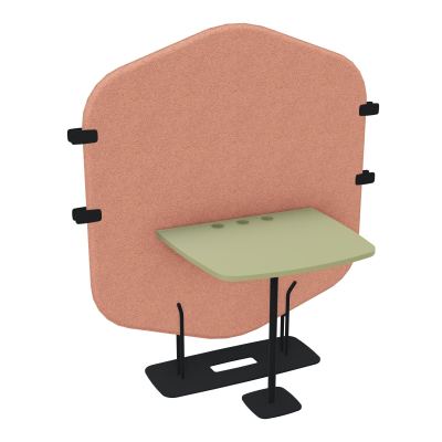 MARGOT CLOISON + TABLE - L122,7XH144,8XP75 CM BL ZP R7