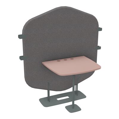 MARGOT CLOISON + TABLE - L122,7XH144,8XP75 CM BN SU R8