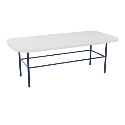 TABLE BASSE MARGOT RECTANGULAIRE L100XH35XP50CM - PLAT. EP19MM MG - PIET. X4
