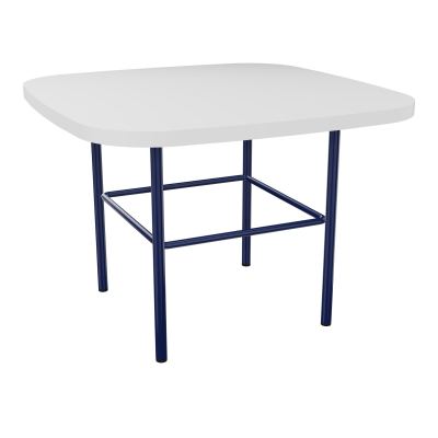 TABLE BASSE MARGOT CARREE L50XH35XP50CM - PLAT. EP19MM MG - PIET. X4