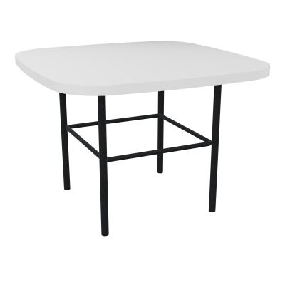 TABLE BASSE MARGOT CARREE L50XH35XP50CM - PLAT. EP19MM MG - PIET. ZP