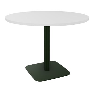 TABLE RONDE Ø100 CM PIED CENTRAL H73,5 CM  ÉP. 25 MM  MG ST