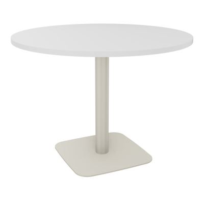 TABLE RONDE Ø100 CM PIED CENTRAL H73,5 CM  ÉP. 25 MM  MG ZC