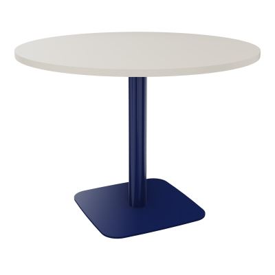 TABLE RONDE Ø100 CM PIED CENTRAL H73,5 CM  ÉP. 25 MM  N5 X4