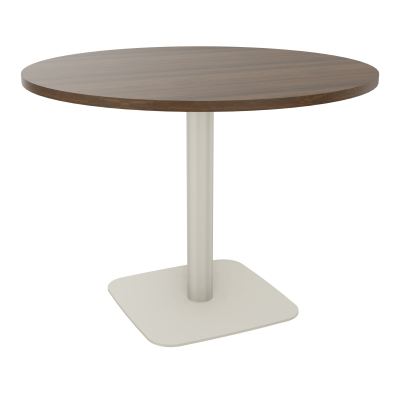 TABLE RONDE Ø100 CM PIED CENTRAL H73,5 CM  ÉP. 25 MM  N6 ZC