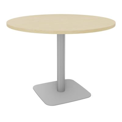 TABLE RONDE Ø100 CM PIED CENTRAL H73,5 CM  ÉP. 25 MM  N8 SA