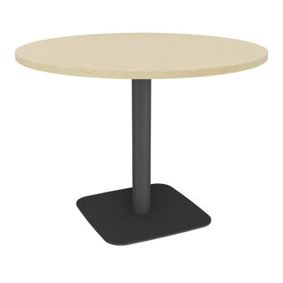 TABLE RONDE Ø100 CM PIED CENTRAL H73,5 CM  ÉP. 25 MM  N8 SC