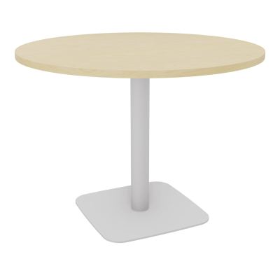 TABLE RONDE Ø100 CM PIED CENTRAL H73,5 CM  ÉP. 25 MM  N8 SD