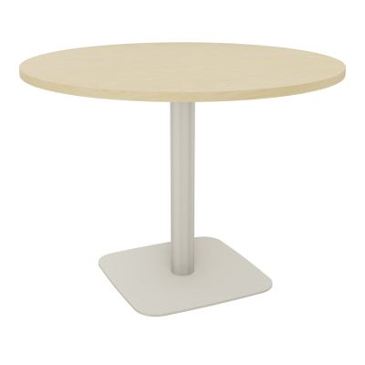 TABLE RONDE Ø100 CM PIED CENTRAL H73,5 CM  ÉP. 25 MM  N8 ZC