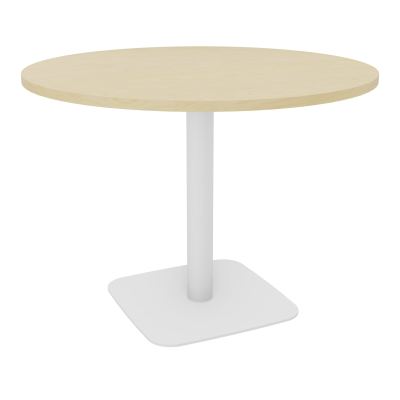 TABLE RONDE Ø100 CM PIED CENTRAL H73,5 CM  ÉP. 25 MM  N8 ZO