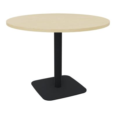 TABLE RONDE Ø100 CM PIED CENTRAL H73,5 CM  ÉP. 25 MM  N8 ZP
