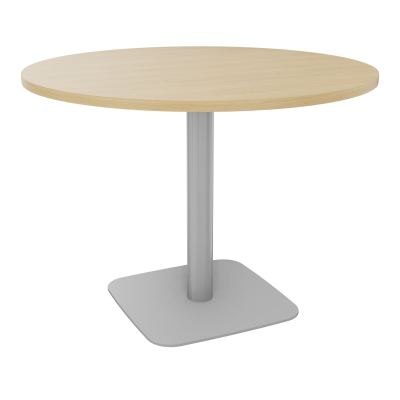 TABLE RONDE Ø100 CM PIED CENTRAL H73,5 CM  ÉP. 25 MM  R1 SA