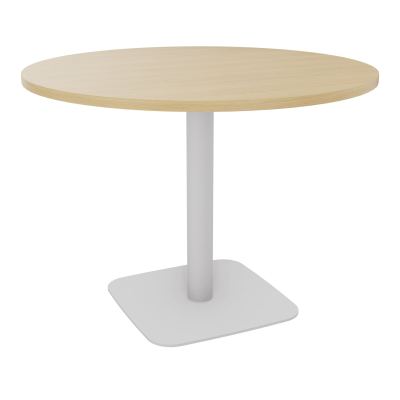 TABLE RONDE Ø100 CM PIED CENTRAL H73,5 CM  ÉP. 25 MM  R1 SD