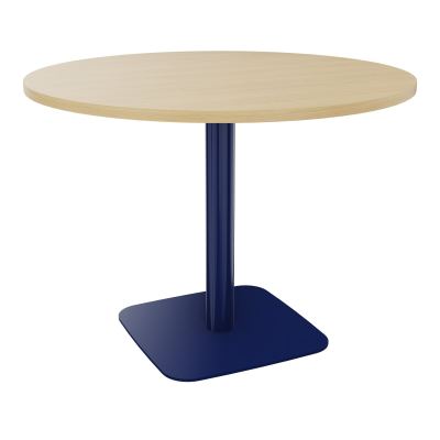 TABLE RONDE Ø100 CM PIED CENTRAL H73,5 CM  ÉP. 25 MM  R1 X4