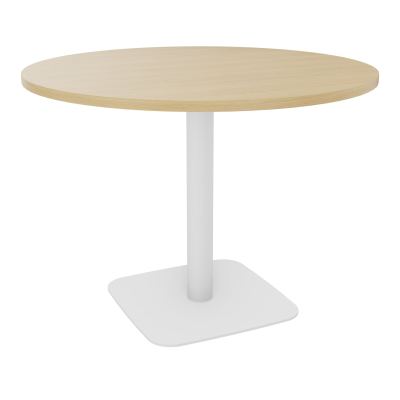 TABLE RONDE Ø100 CM PIED CENTRAL H73,5 CM  ÉP. 25 MM  R1 ZO
