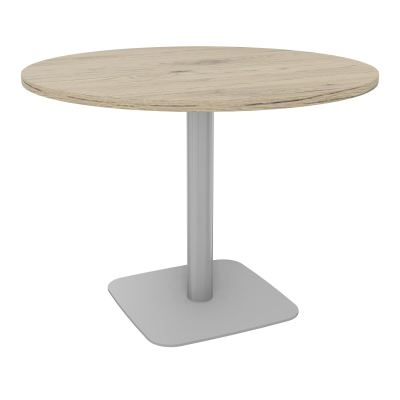 TABLE RONDE Ø100 CM PIED CENTRAL H73,5 CM  ÉP. 25 MM  R3 SA