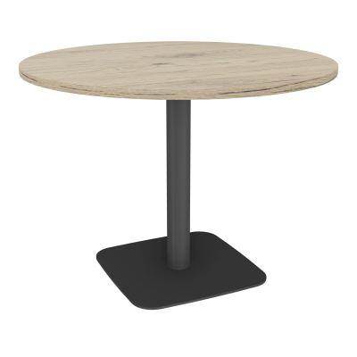 TABLE RONDE Ø100 CM PIED CENTRAL H73,5 CM  ÉP. 25 MM  R3 SC