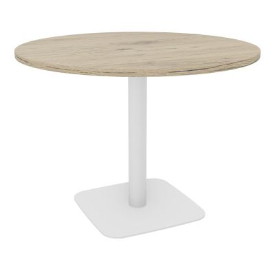 TABLE RONDE Ø100 CM PIED CENTRAL H73,5 CM  ÉP. 25 MM  R3 SO