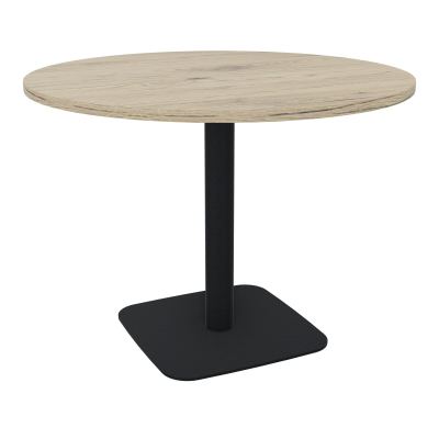 TABLE RONDE Ø100 CM PIED CENTRAL H73,5 CM  ÉP. 25 MM  R3 ZP