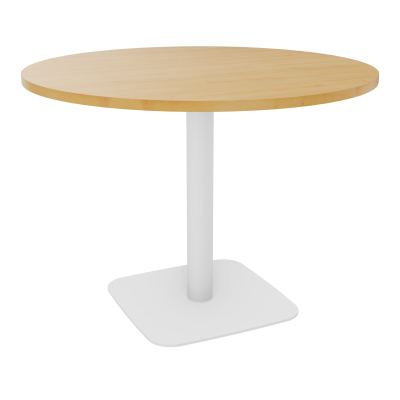 TABLE RONDE Ø100 CM PIED CENTRAL H73,5 CM  ÉP. 25 MM  R5 SO