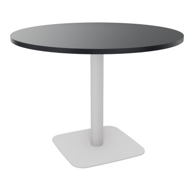 TABLE RONDE Ø100 CM PIED CENTRAL H73,5 CM  ÉP. 25 MM  R9 SD
