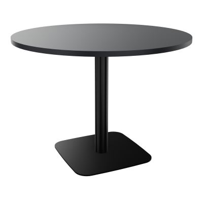TABLE RONDE Ø100 CM PIED CENTRAL H73,5 CM  ÉP. 25 MM  R9 SG