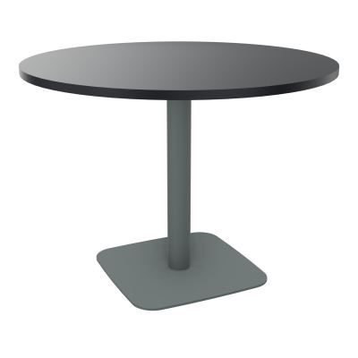 TABLE RONDE Ø100 CM PIED CENTRAL H73,5 CM  ÉP. 25 MM  R9 SU