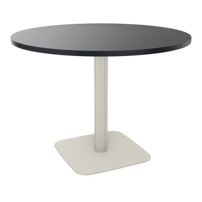 TABLE RONDE Ø100 CM PIED CENTRAL H73,5 CM  ÉP. 25 MM  R9 ZC