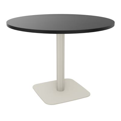 TABLE RONDE Ø100 CM PIED CENTRAL H73,5 CM  ÉP. 25 MM  RK ZC
