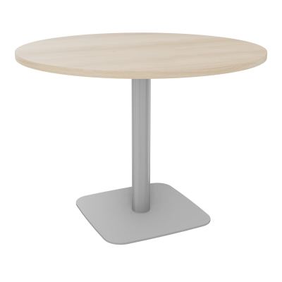 TABLE RONDE Ø100 CM PIED CENTRAL H73,5 CM  ÉP. 25 MM  RZ SA