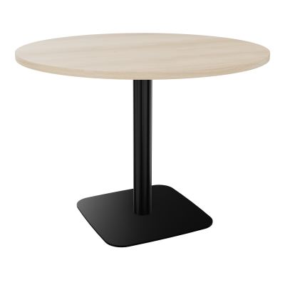 TABLE RONDE Ø100 CM PIED CENTRAL H73,5 CM  ÉP. 25 MM  RZ SG