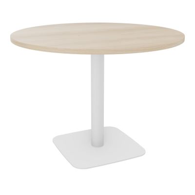 TABLE RONDE Ø100 CM PIED CENTRAL H73,5 CM  ÉP. 25 MM  RZ SO