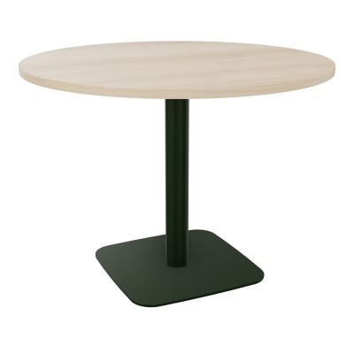 TABLE RONDE Ø100 CM PIED CENTRAL H73,5 CM  ÉP. 25 MM  RZ ST
