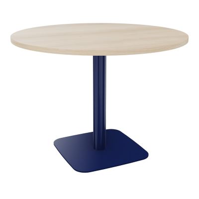 TABLE RONDE Ø100 CM PIED CENTRAL H73,5 CM  ÉP. 25 MM  RZ X4