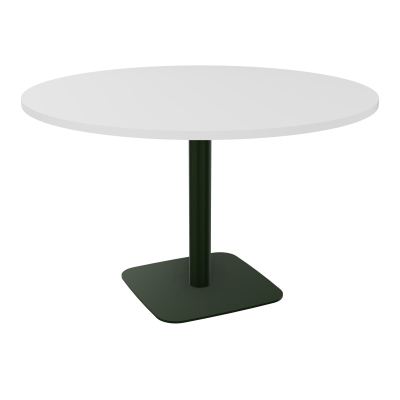 TABLE RONDE Ø120 CM PIED CENTRAL H73,5 CM ÉP. 25 MM  MG ST
