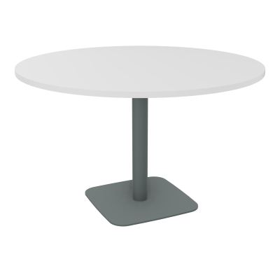 TABLE RONDE Ø120 CM PIED CENTRAL H73,5 CM ÉP. 25 MM  MG SU