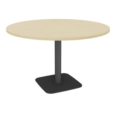 TABLE RONDE Ø120 CM PIED CENTRAL H73,5 CM ÉP. 25 MM  N8 SC