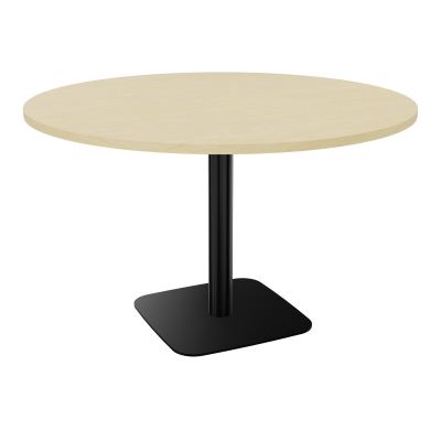 TABLE RONDE Ø120 CM PIED CENTRAL H73,5 CM ÉP. 25 MM  N8 SG