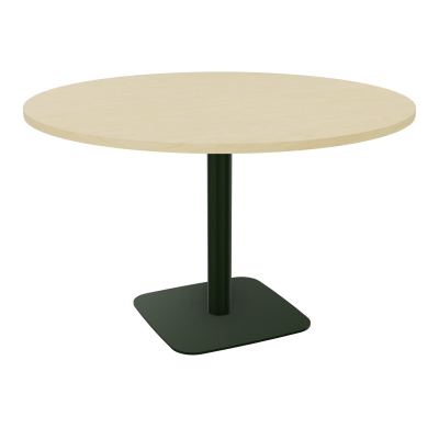 TABLE RONDE Ø120 CM PIED CENTRAL H73,5 CM ÉP. 25 MM  N8 ST