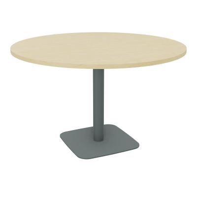TABLE RONDE Ø120 CM PIED CENTRAL H73,5 CM ÉP. 25 MM  N8 SU