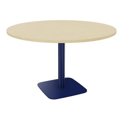 TABLE RONDE Ø120 CM PIED CENTRAL H73,5 CM ÉP. 25 MM  N8 X4