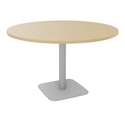 TABLE RONDE Ø120 CM PIED CENTRAL H73,5 CM ÉP. 25 MM  R1 SA