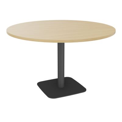 TABLE RONDE Ø120 CM PIED CENTRAL H73,5 CM ÉP. 25 MM  R1 SC