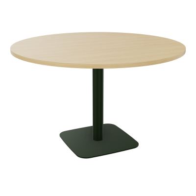 TABLE RONDE Ø120 CM PIED CENTRAL H73,5 CM ÉP. 25 MM  R1 ST