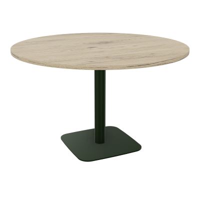 TABLE RONDE Ø120 CM PIED CENTRAL H73,5 CM ÉP. 25 MM  R3 ST
