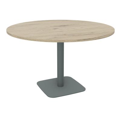 TABLE RONDE Ø120 CM PIED CENTRAL H73,5 CM ÉP. 25 MM  R3 SU