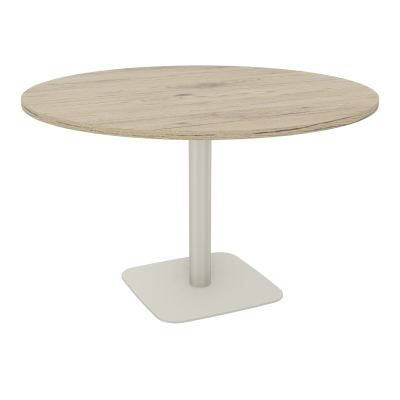 TABLE RONDE Ø120 CM PIED CENTRAL H73,5 CM ÉP. 25 MM  R3 ZC